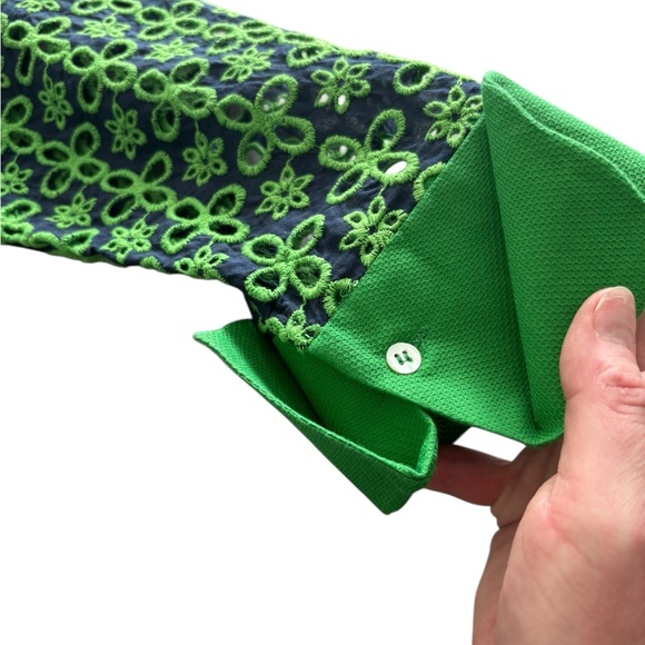 GRETCHEN SCOTT LITTLE BO PEEP MIDI DRESS CONTRAST NWT SIZE LARGE 100% COTTON - Picture 9 of 16